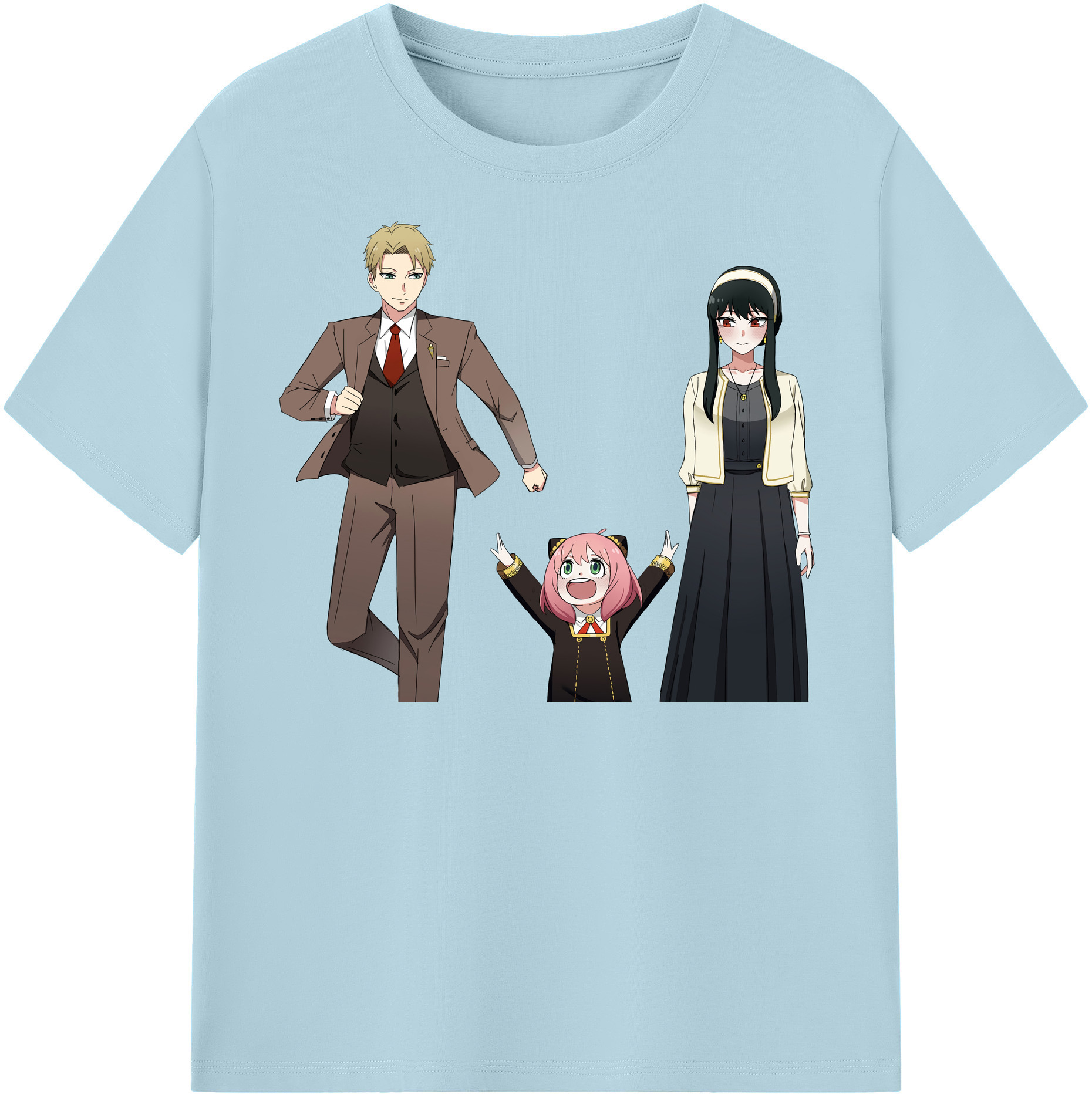 （画像用） SPY×FAMILY间谍家家酒 綿100％半袖Tシャツ（フロントプリント）